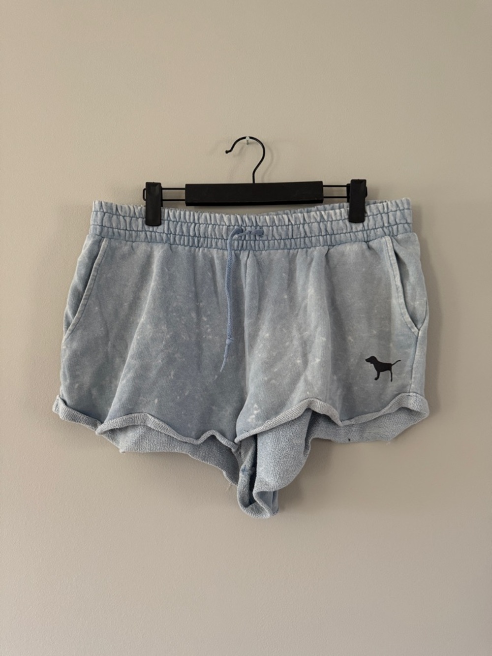 PINK Victoria's Secret | Light Blue Terry Athletic Shorts